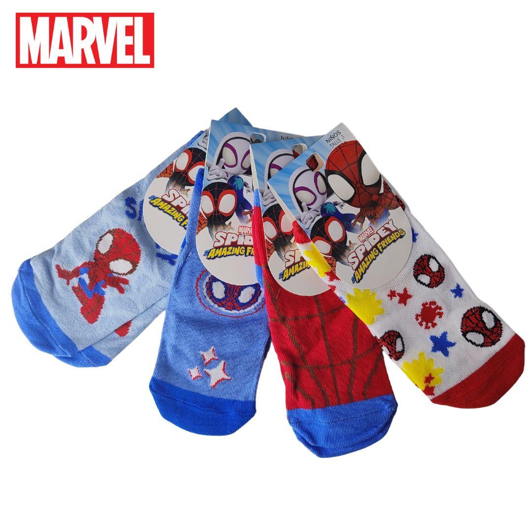 SOQUETE INFANTIL ESTAMPA SPIDERMAN AND HIS AMAZING FRIENDS TALLE 3
